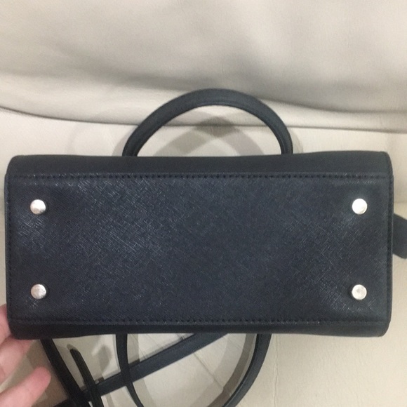 Kate Spade Black Sparkle Satchel Purse Bag - Picture 9 of 12